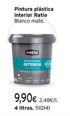 Oferta de Ratio - Pintura Plastica Interior por 9,9€ en Cadena88