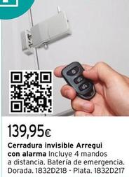 Oferta de Arregui - Cerradura Invisible  por 139,95€ en Cadena88