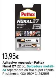 Oferta de Pattex - Adhesivo Reparador Nural por 13,95€ en Cadena88