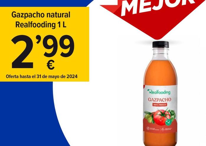 Oferta de Gazpacho por 2,99€ en Cash Fresh