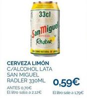 Oferta de Cerveza con limón por 0,59€ en Supermercados La Despensa