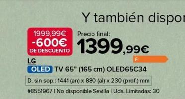 Oferta de Televisor  por 1399,99€ en Costco
