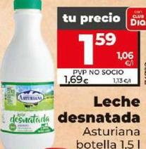 Oferta de La Asturiana - Leche Desnatada por 1,59€ en Dia