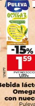 Oferta de Puleva - Bebida Lactea Omega 3 Con Nueces por 1,59€ en Dia