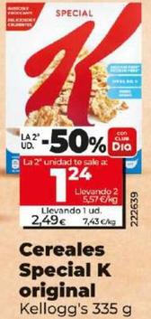 Oferta de Kellogg's - Cereales Special K Original por 2,49€ en Dia