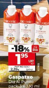 Oferta de Dia Al Punto - Gazpacho por 1,95€ en Dia