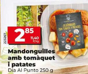 Oferta de Dia Al Punto - Albondigas Con Tomate Y Patatas por 2,85€ en Dia