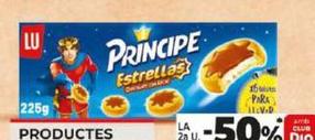 Oferta de Lu - Galletas Príncipe Estrellas De Chocolate Con Leche por 2,59€ en Dia