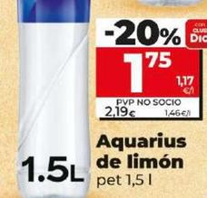 Oferta de Aquarius - De Limon por 1,75€ en Dia