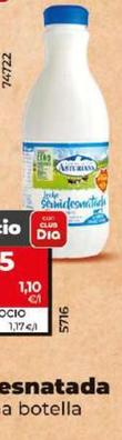 Oferta de Asturiana - Leche Semidesnatada por 0,65€ en Dia