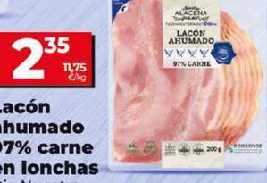 Oferta de Dia Nuestra Alacena - Lacón Ahumado 97% Carne En Lonchas por 2,35€ en Dia