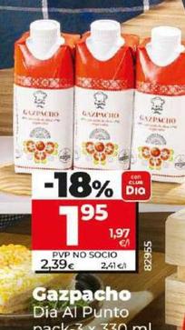 Oferta de Dia - Gazpacho por 1,95€ en Dia