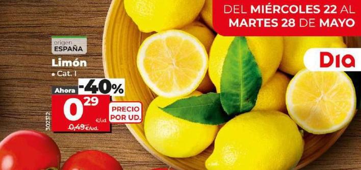 Oferta de Limon por 0,29€ en Dia