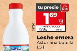 Oferta de Asturiana - Leche Entera por 1,69€ en Dia