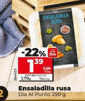 Oferta de Dia - Ensaladilla Rusa por 1,39€ en Dia