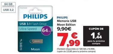 Oferta de Philips - Memoria Usb  Moon Edition por 7,99€ en Carrefour