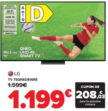 Oferta de LG - Tv 75Qned816Re por 1199€ en Carrefour
