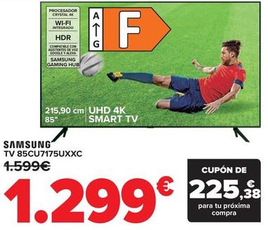 Oferta de Samsung - Tv 85Cu7175Uxxc por 1299€ en Carrefour