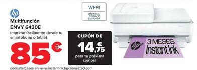 Oferta de HP - Multifunción  Envy 6430E por 85€ en Carrefour