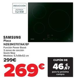 Oferta de Samsung - Placa Nz63M3707Akef por 269€ en Carrefour