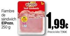 Oferta de Elpozo - Fiambre De Sandwich por 1,99€ en Unide Market