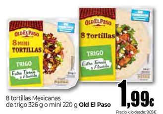 Oferta de Old El Paso - 8 Tortilla Mexicanas De Trigo por 1,99€ en Unide Market