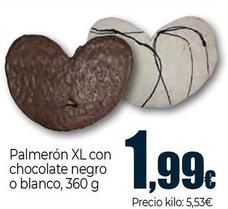 Oferta de Palmerón Xl Con Chocolate Negro O Blanco por 1,99€ en Unide Market