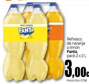 Oferta de Fanta - Refresco De Naranja O Limón por 3€ en Unide Market