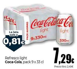Oferta de Coca-Cola - Refresco Light por 7,29€ en Unide Market