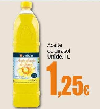 Oferta de Unide - Aceite De Girasol por 1,25€ en Unide Supermercados
