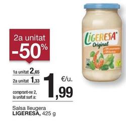 Oferta de Ligeresa - Salsa Lleugera por 2,65€ en BonpreuEsclat