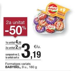 Oferta de Babybel - Formatges Variats por 4,25€ en BonpreuEsclat