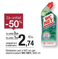 Oferta de WC Net - Netejador Per A Wc En Gel Desincrustant por 3,65€ en BonpreuEsclat