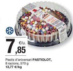 Oferta de Pastiolot - Pastís D'aniversari 8 Racions por 7,85€ en BonpreuEsclat