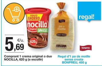 Oferta de Nocilla - Comprant 1 Crema Original O Duo por 5,69€ en BonpreuEsclat