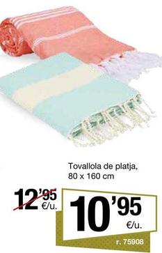 Oferta de Tovallola De Platja, 80 X 160 Cm por 10,95€ en BonpreuEsclat