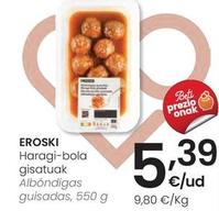 Oferta de Eroski - Albóndigas Guisadas por 5,39€ en Eroski