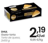 Oferta de Dhul - Tarta De Queso por 2,19€ en Eroski