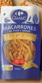 Oferta de Carrefour Classic - Macarrones, Espirales, Spaguetti O Fideos No Gluten! por 1,85€ en Carrefour