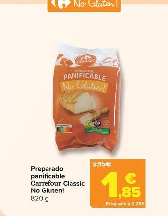 Oferta de Carrefour Classic - Preparado Panificable No Gluten! por 1,85€ en Carrefour