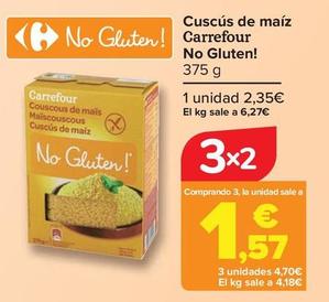 Oferta de Carrefour - Cuscús De Maíz No Gluten! por 2,35€ en Carrefour