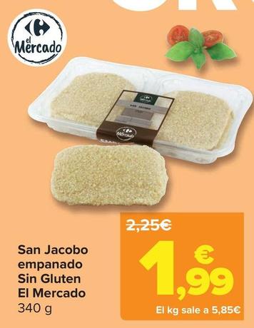Oferta de El Mercado - San Jacobo Empanado Sin Gluten por 1,99€ en Carrefour