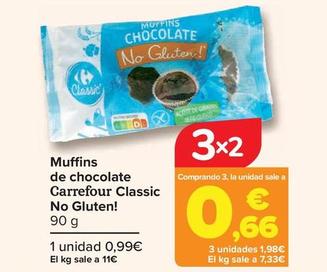 Oferta de Muffins por 0,99€ en Carrefour