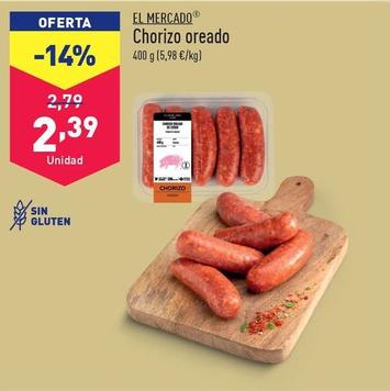 Oferta de El Mercado - Chorizo Oreado por 2,39€ en ALDI