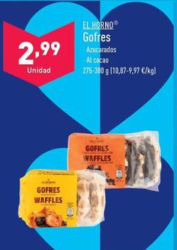 Oferta de El Horno - Gofres por 2,99€ en ALDI