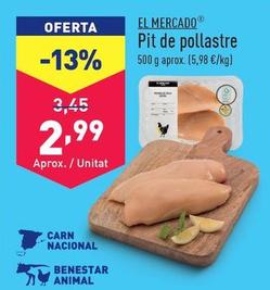 Oferta de El Mercado - Pechuga De Pollo por 2,99€ en ALDI