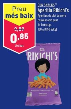 Oferta de Sun Snacks - Snack Rikichi's por 0,85€ en ALDI