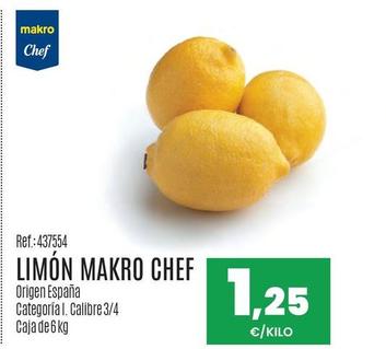 Oferta de Makro Chef - Limón  por 1,25€ en Makro