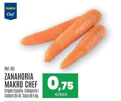 Oferta de Makro Chef - Zanahoria  por 0,75€ en Makro