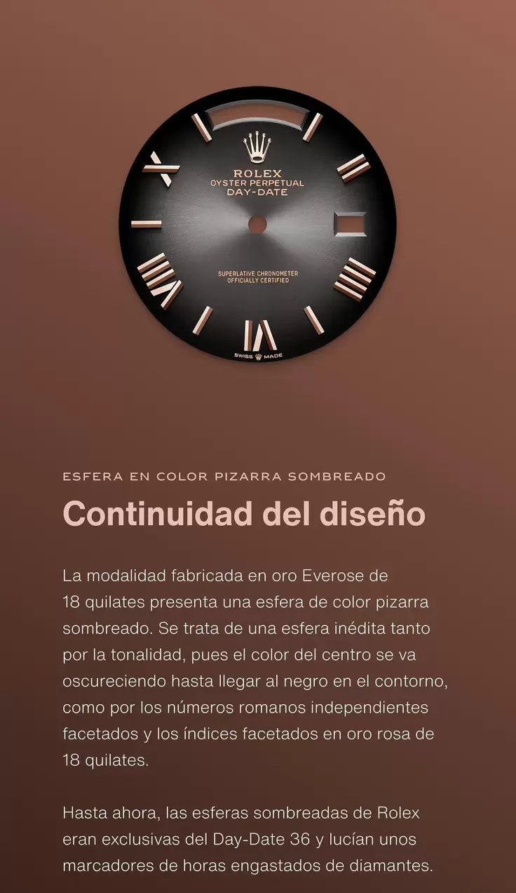 Oferta de Rolex - Esfera En Color Pizarra Sombreado en Rolex